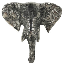 Wandhaken - Garderobenhaken Urban jungle Elefant silber