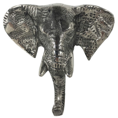 Wandhaken - Garderobenhaken Urban jungle Elefant silber