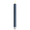 Echtwachs-LED-Stab-Kerze 2er Set|Deluxe Homeart| Ice Blue 24cm