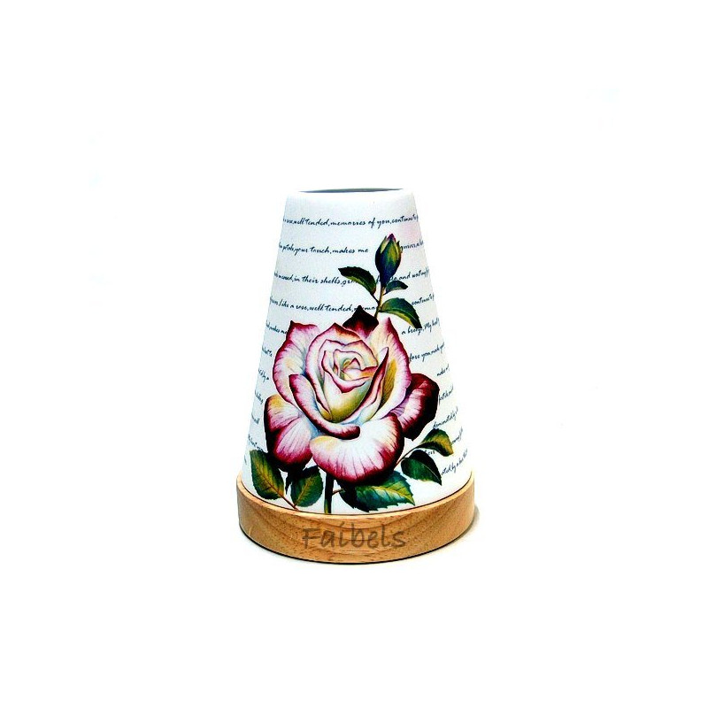 Glowing Candle Holder Vintage Style Puri | Rose