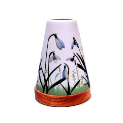 Glowing Candle Holder Vintage Style Puri | Schneeglöckchen