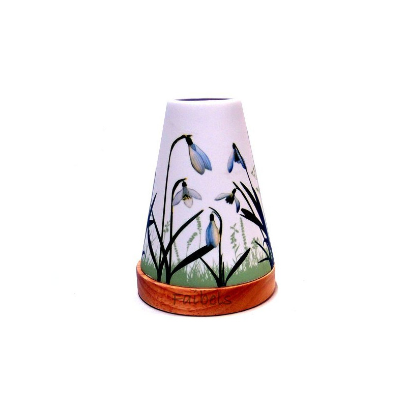 Glowing Candle Holder Vintage Style Puri | Schneeglöckchen