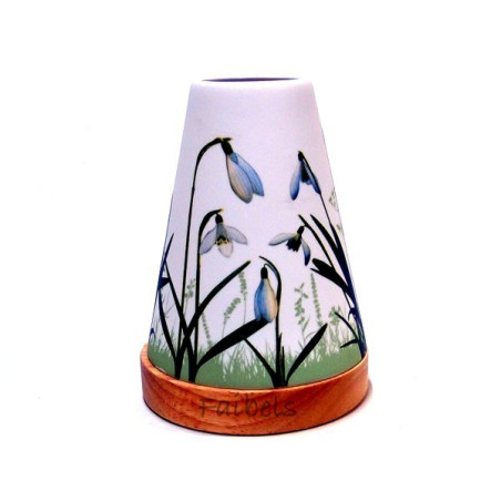 Glowing Candle Holder Vintage Style Puri | Schneeglöckchen