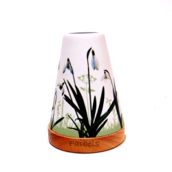 Glowing Candle Holder Vintage Style Puri | Schneeglöckchen