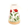 Glowing Candle Holder Vintage Style Puri | Mohnblume rot - neues Design