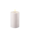 LED-Stumpenkerze Outdoor|Deluxe Homeart| weiß 12,5 cm
