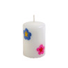 Ahrens Kinder-Motiv-Lebenslicht-Kerze "Sommerblume" weiß