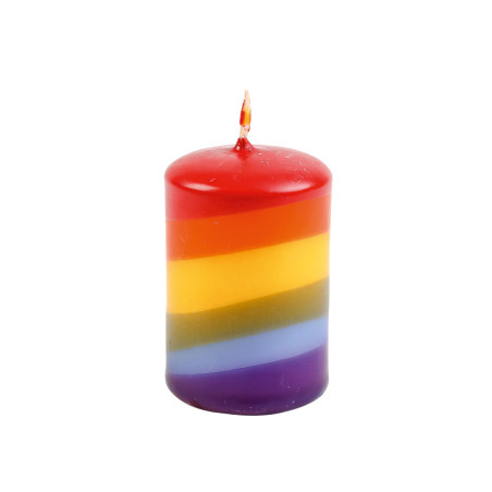 Ahrens Kinder-Motiv-Lebenslicht-Kerze "Regenbogen"