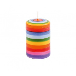 Ahrens Kinder-Motiv-Lebenslicht-Kerze "bunte Streifen"