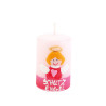 Ahrens Kinder-Motiv-Lebenslicht-Kerze "Schutzengel" rosa