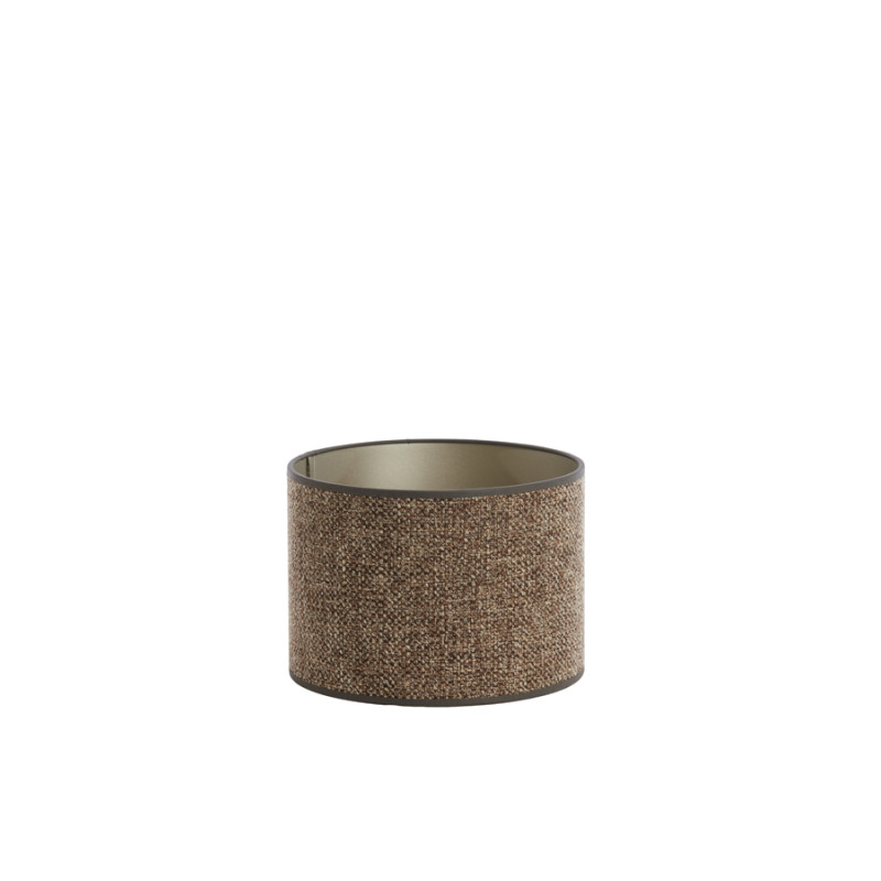 Lampenschirm Zylinder SAVERNA braun| Light&Living
