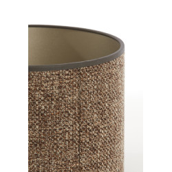 Lampenschirm Zylinder SAVERNA braun| Light&Living