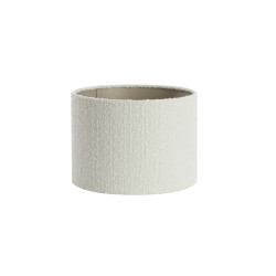 Lampenschirm Zylinder BOLERO weiß Boucle| Light&Living