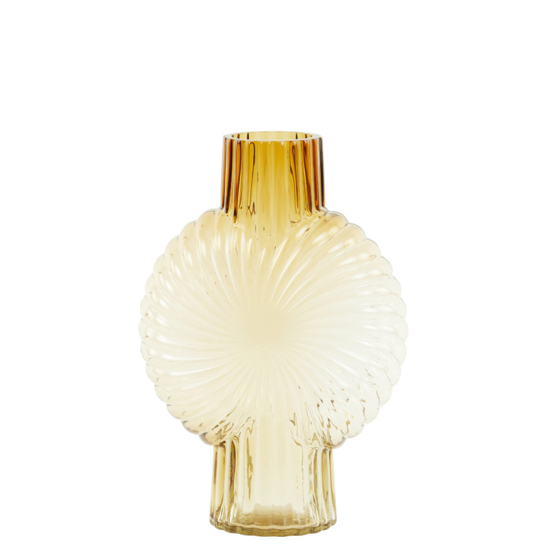 Moderne Design-Vase MIA|Glas Rauchbraun-klar