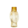 Moderne Design-Vase MIA|Glas Rauchbraun-klar