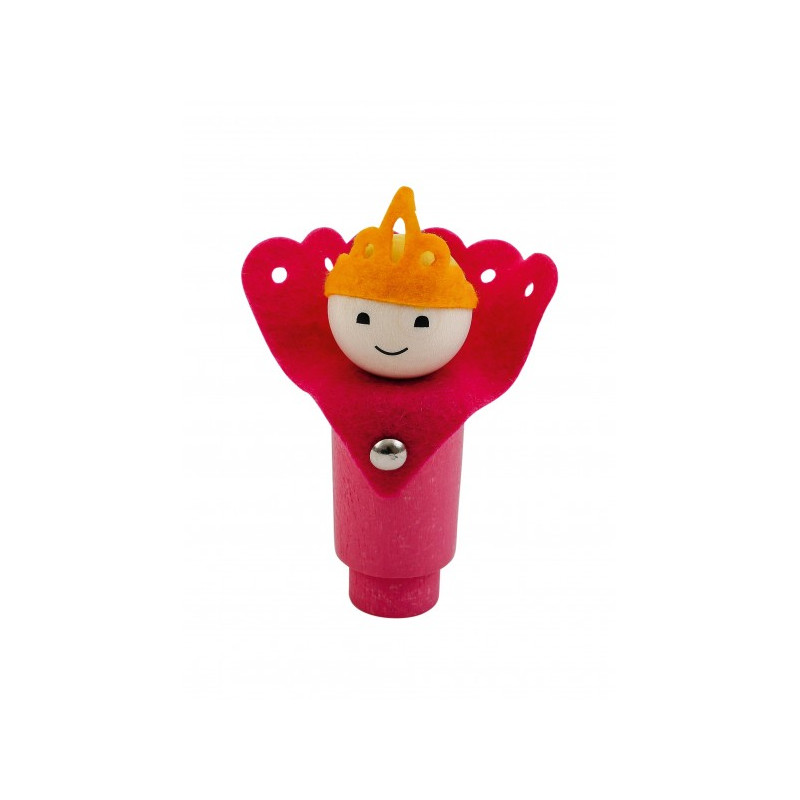 Ahrens Holz Geburtstags-Steckfiguren | Prinzessin pink-rosa