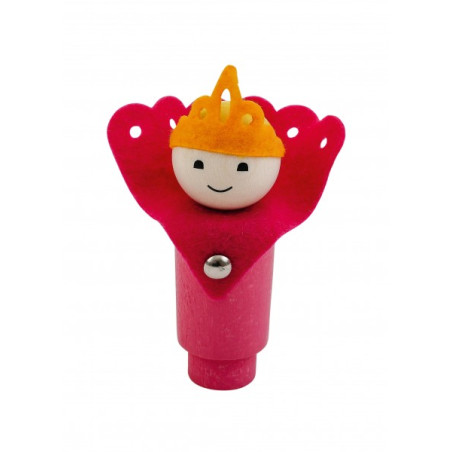 Ahrens Holz Geburtstags-Steckfiguren | Prinzessin pink-rosa