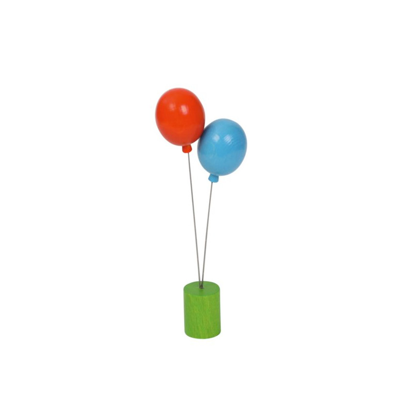 Ahrens Holz Geburtstags-Steckfiguren | Luftballons blau orange