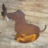 Edelrost Deko Hund Schäferhund Dewoga