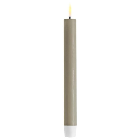 Echtwachs-LED-Stab-Kerze 2er Set|Deluxe Homeart| Sand 24cm