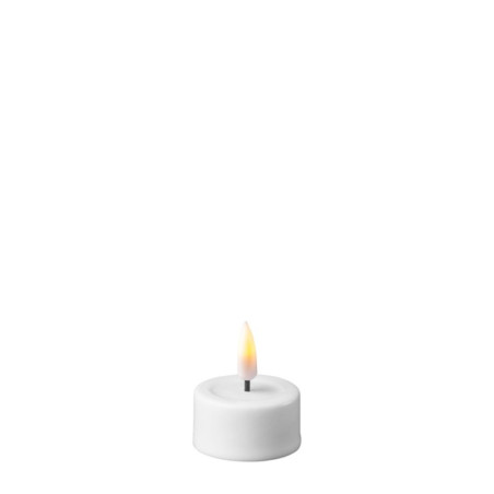 Echtwachs-LED-Teelicht |Deluxe Homeart| weiß 4cm Doppelpack