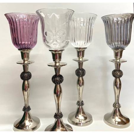 Teelichthalter - Aufsatzglas - Kerzenleuchteraufsatz  groß