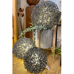 Design-LED-Leucht-Kugel ALU schwarz D40