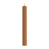 Echtwachs-LED-Stab-Kerze 2er Set|Deluxe Homeart| Karamell-braun 24cm