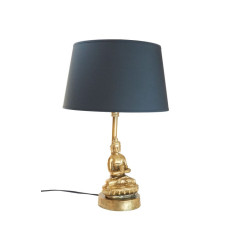 Tischlampe Lampenfuß Buddha mattgold