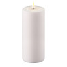LED-Stumpenkerze Outdoor|Deluxe Homeart| weiß D10cm H20cm