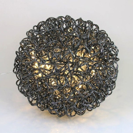 Design-LED-Leucht-Kugel ALU schwarz D30