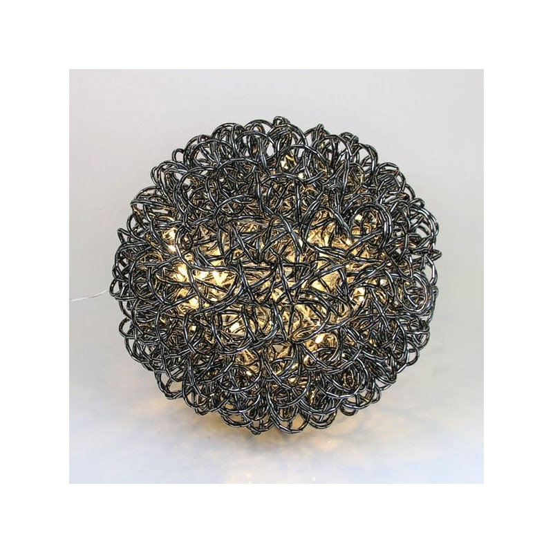 Design-LED-Leucht-Kugel ALU schwarz D50