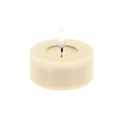 Echtwachs-LED-Teelicht |Candela| cream 4,5cm Doppelpack
