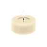 Echtwachs-LED-Teelicht |Candela| cream 4,5cm Doppelpack