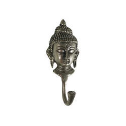 Wandhaken - Garderobenhaken Buddha silber