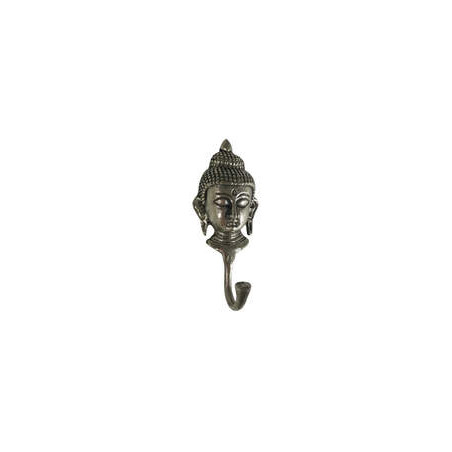 Wandhaken - Garderobenhaken Buddha silber