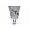 Kerzenhalter Teelicht-Aufsatzglas Motiv Hase weiß-silber