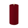 LED-Stumpenkerze Outdoor|Deluxe Homeart| Dunkelrot D10cm H20cm
