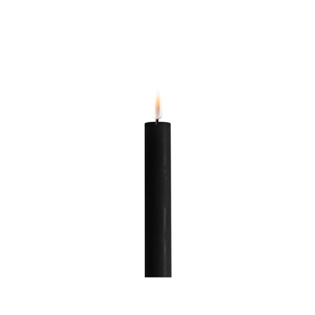 Echtwachs-LED-Stab-Kerze 2er Set|Deluxe Homeart| schwarz 15cm