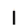 Echtwachs-LED-Stab-Kerze 2er Set|Deluxe Homeart| schwarz 15cm