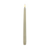 Echtwachs-LED-Dinnerkerze |Candela| creme-weiß 26cm Doppelpack