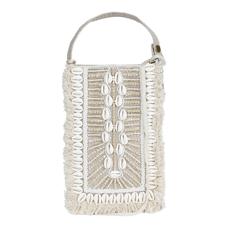 Schmetterling, natur beige tasche