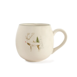 Tasse Becher Steingut Winterlicher Hirsch | Sophie Allport