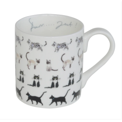 Tasse Haferl Katzenliebe Purrfect Bone China | Sophie Allport
