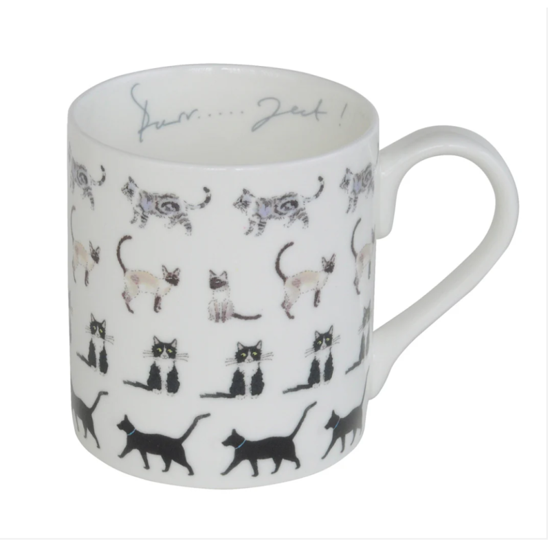 Tasse Haferl Katzenliebe Purrfect Bone China | Sophie Allport