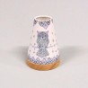 Glowing Candle Holder Vintage Style Puri | Mandala-Eule blau