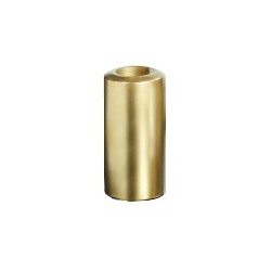 Schlichter Teelichthalter Stumpenform Amit Matt gold |9x19cm