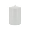 LED Solar Stumpenkerze Garden Kunststoff white 7,5x10cm