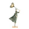 Puppe Holz exklusiv handmade Ginko braun Tischleuchte Tischlampe Skitso