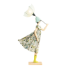 Puppe Holz exklusiv handmade Ginko braun Tischleuchte Tischlampe Skitso